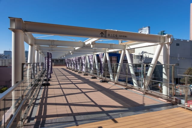 tsukiji jogai ichiba market deck